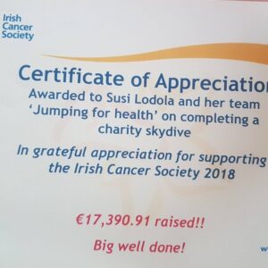 Cert of appriciation